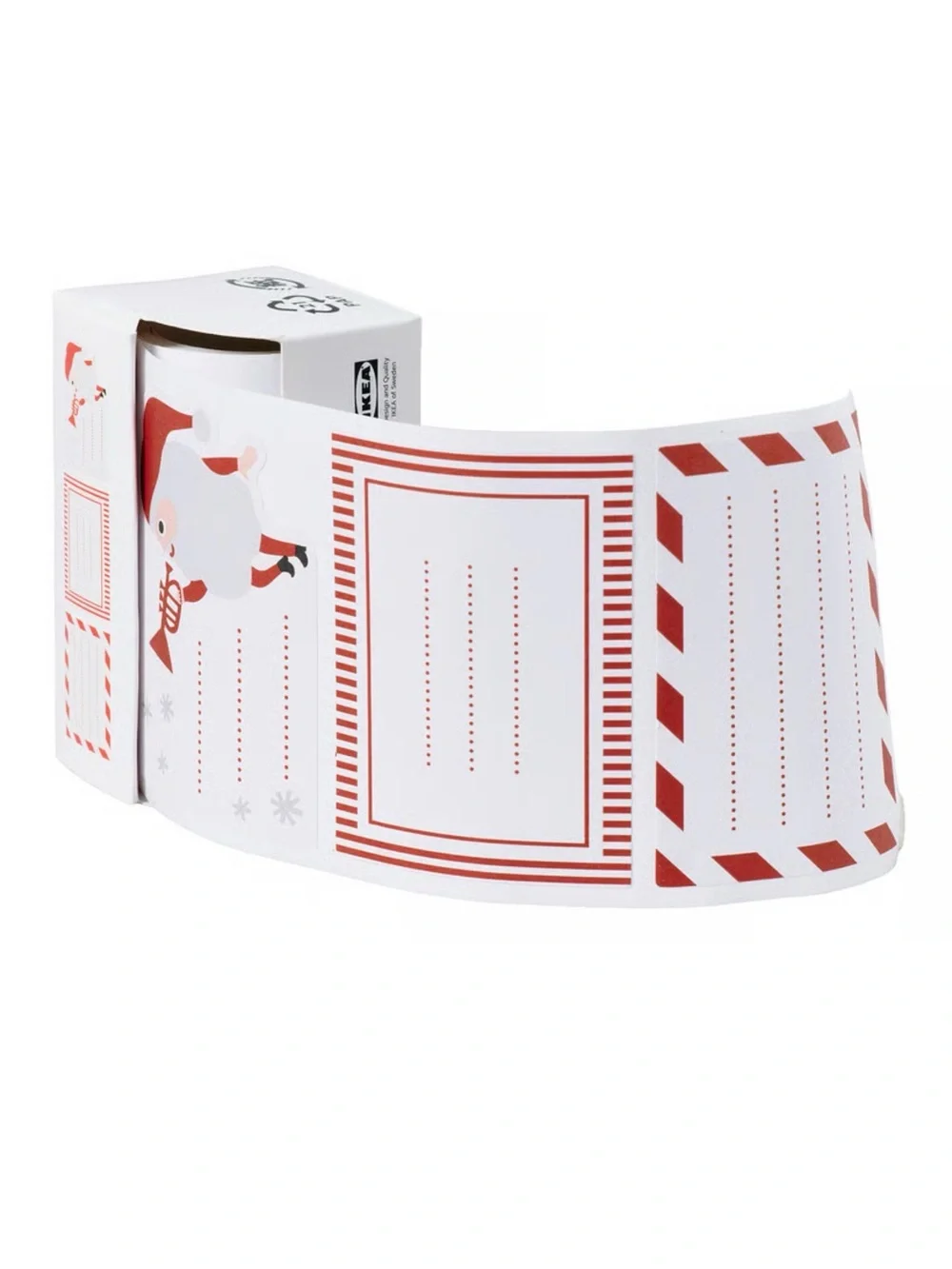 Holiday Santa Gift Tags - Red & White